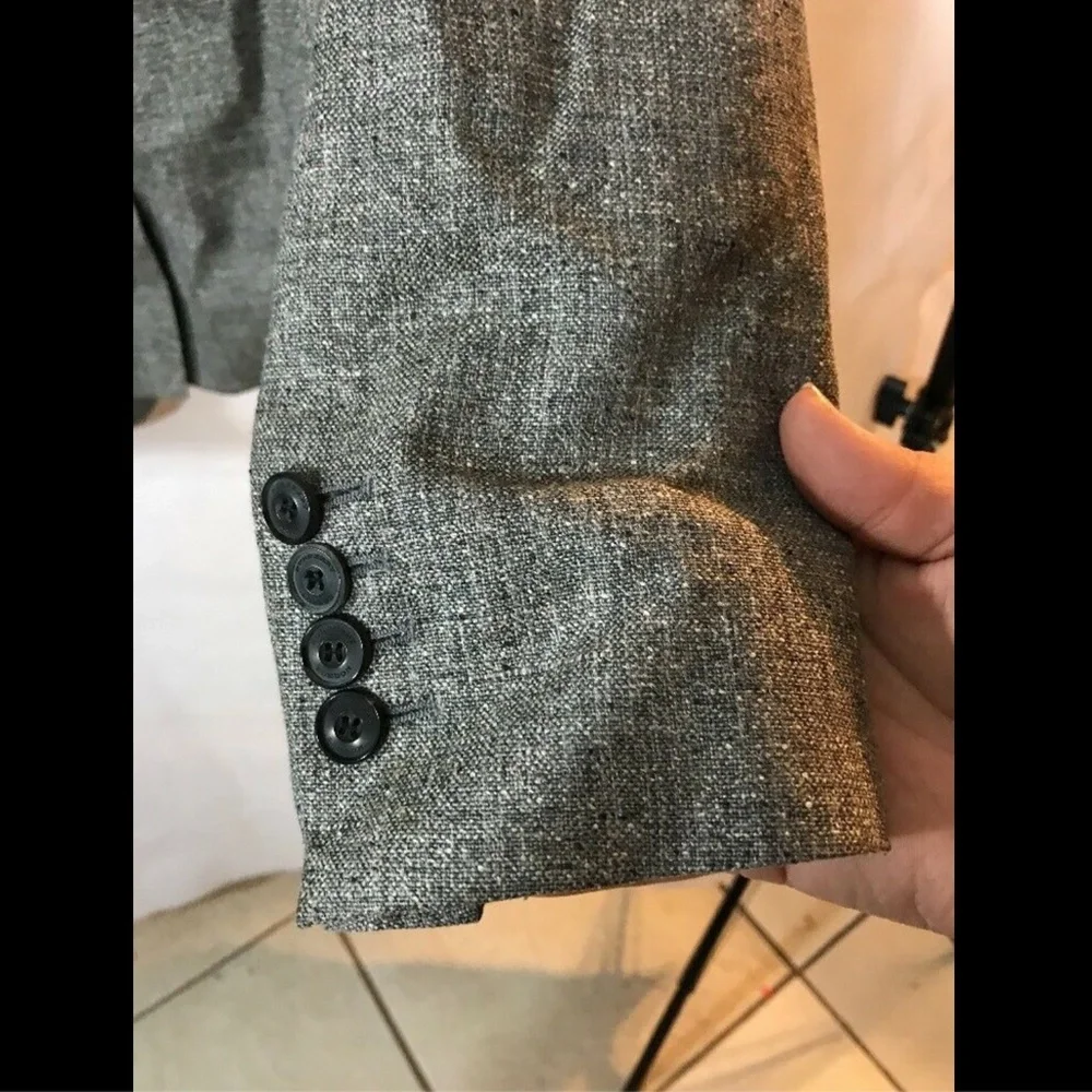 NWT $995 Burberry London Wool Herringbone‎ Sportcoat Jacket [SZ 56R ]